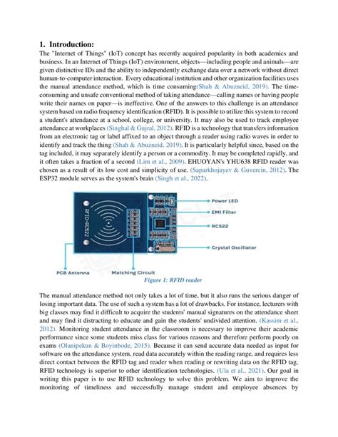 literature review on rfid based attendance system|attendance monitoring system using rfid.